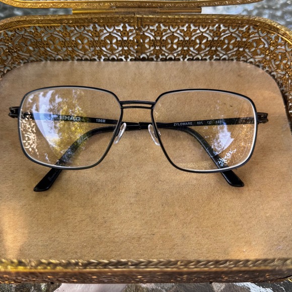 SHAQ Zyloware Black Eyeglasses Frames Mens Rectangle Designer Glasses - Picture 1 of 8